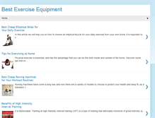 Tablet Screenshot of bestexerciseequipment.blogspot.com