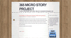 Desktop Screenshot of 365microstoryproject.blogspot.com