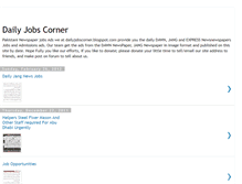 Tablet Screenshot of dailyjobscorner.blogspot.com