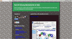 Desktop Screenshot of novidadeseducse.blogspot.com