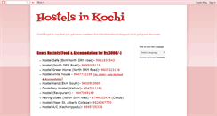 Desktop Screenshot of hostelsinkochi.blogspot.com