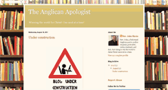 Desktop Screenshot of anglicanapologist.blogspot.com