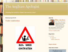 Tablet Screenshot of anglicanapologist.blogspot.com