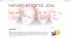 Desktop Screenshot of neverending-joy.blogspot.com