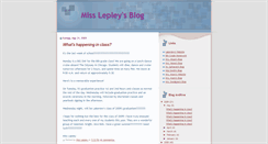 Desktop Screenshot of misslepley.blogspot.com