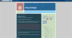 Desktop Screenshot of bloglistproject.blogspot.com