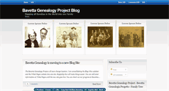 Desktop Screenshot of bavettagenealogy.blogspot.com