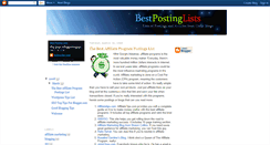 Desktop Screenshot of bestpostinglists.blogspot.com