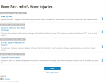 Tablet Screenshot of knee-pain-injury.blogspot.com