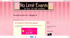 Desktop Screenshot of nolimiteventsllc.blogspot.com