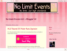 Tablet Screenshot of nolimiteventsllc.blogspot.com