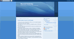 Desktop Screenshot of beyond-yesterday.blogspot.com