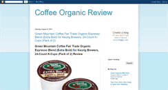 Desktop Screenshot of coffeeorganic-review.blogspot.com