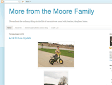 Tablet Screenshot of morefromthemoorefamily.blogspot.com