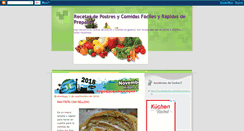 Desktop Screenshot of postres-recetas.blogspot.com