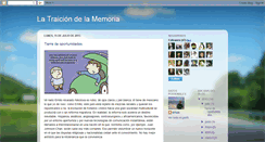 Desktop Screenshot of latraiciondelamemoria.blogspot.com