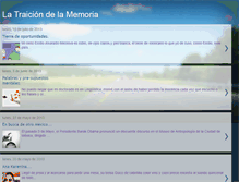 Tablet Screenshot of latraiciondelamemoria.blogspot.com