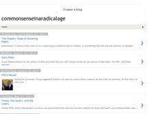 Tablet Screenshot of commonsenseinaradicalage.blogspot.com