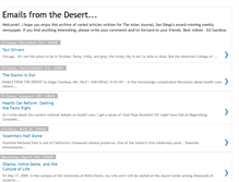Tablet Screenshot of emailsfromthedesert.blogspot.com