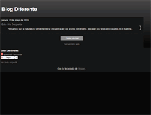 Tablet Screenshot of diferentepensamiento.blogspot.com