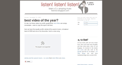 Desktop Screenshot of listenx3.blogspot.com