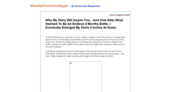 Desktop Screenshot of penisadvantageexposed.blogspot.com