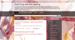 Desktop Screenshot of livingwithdeafness.blogspot.com