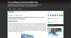 Desktop Screenshot of freesoftwaredownloadwithkey.blogspot.com