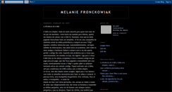 Desktop Screenshot of melaniefronckowiak.blogspot.com