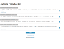 Tablet Screenshot of melaniefronckowiak.blogspot.com