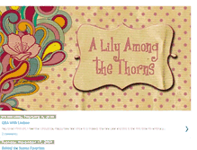 Tablet Screenshot of alilyamongthethorns-tsmac.blogspot.com