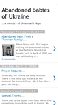 Mobile Screenshot of abandonedbabiesofukraine.blogspot.com