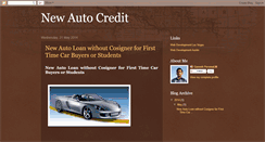 Desktop Screenshot of newautocredit.blogspot.com