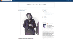 Desktop Screenshot of draftblogmm.blogspot.com