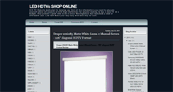 Desktop Screenshot of led2010hdtvs.blogspot.com