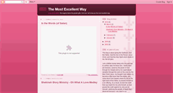 Desktop Screenshot of lovemostexcellentway.blogspot.com