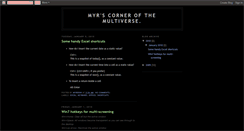 Desktop Screenshot of myrdev.blogspot.com