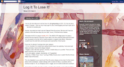 Desktop Screenshot of logittoloseit.blogspot.com