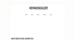 Desktop Screenshot of newmusicalert.blogspot.com