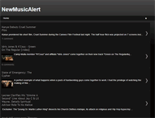 Tablet Screenshot of newmusicalert.blogspot.com