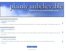 Tablet Screenshot of plainlyunbelievable.blogspot.com