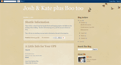 Desktop Screenshot of joshandkateplusbootoo.blogspot.com