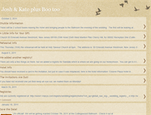 Tablet Screenshot of joshandkateplusbootoo.blogspot.com