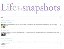 Tablet Screenshot of lifeinsnapshotsblog.blogspot.com