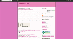 Desktop Screenshot of afriquechic.blogspot.com