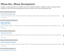 Tablet Screenshot of iiphonedeveloper.blogspot.com