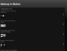 Tablet Screenshot of makeupinmotion.blogspot.com