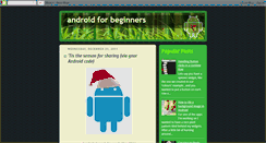 Desktop Screenshot of androidforbeginners.blogspot.com