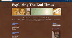 Desktop Screenshot of exploringendtimes.blogspot.com