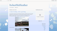 Desktop Screenshot of itsjustmeheather.blogspot.com